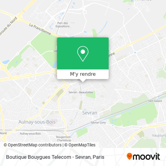 Boutique Bouygues Telecom - Sevran plan
