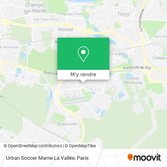 Urban Soccer Marne La Vallée plan