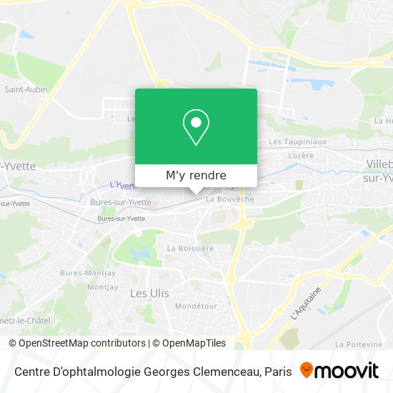 Centre D'ophtalmologie Georges Clemenceau plan