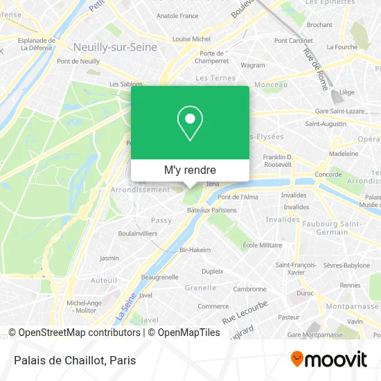 Palais de Chaillot plan