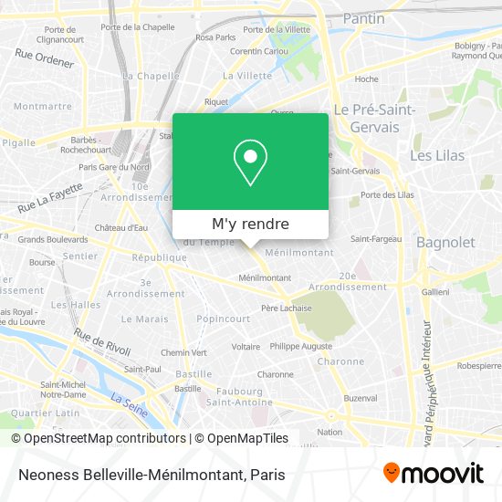 Neoness Belleville-Ménilmontant plan