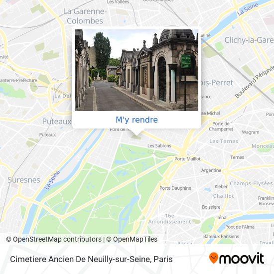Cimetiere Ancien De Neuilly-sur-Seine plan