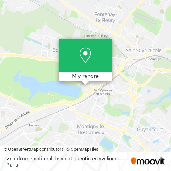 Vélodrome national de saint quentin en yvelines plan