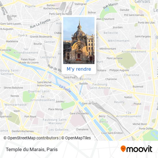 Temple du Marais plan