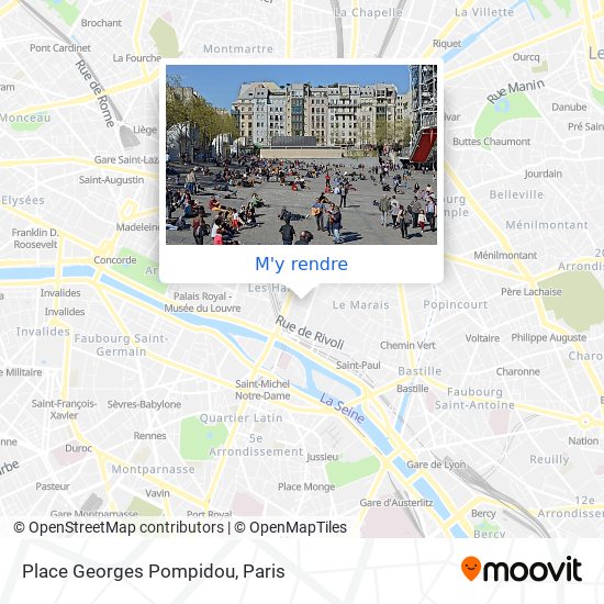 Place Georges Pompidou plan