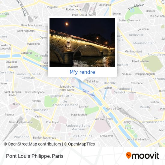Pont Louis Philippe plan