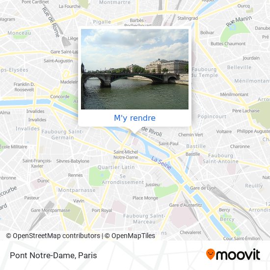 Pont Notre-Dame plan