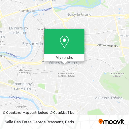 Salle Des Fêtes George Brassens plan