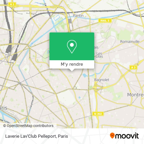 Laverie Lav'Club Pelleport plan