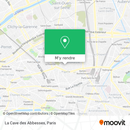 La Cave des Abbesses plan