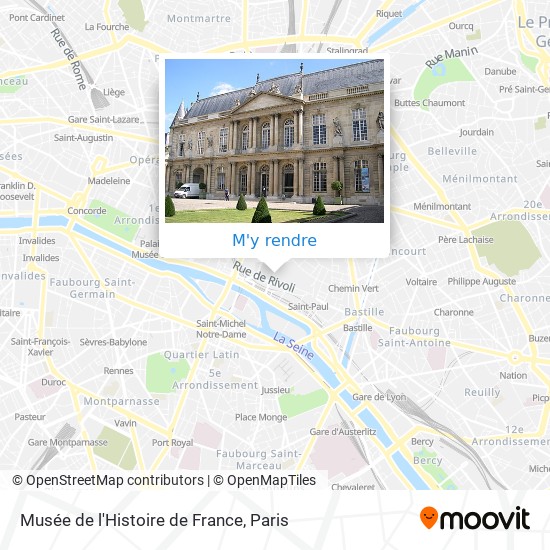 Musée de l'Histoire de France plan