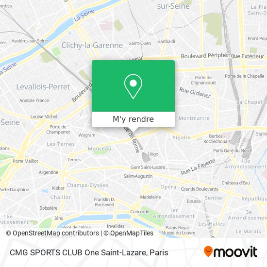 CMG SPORTS CLUB One Saint-Lazare plan