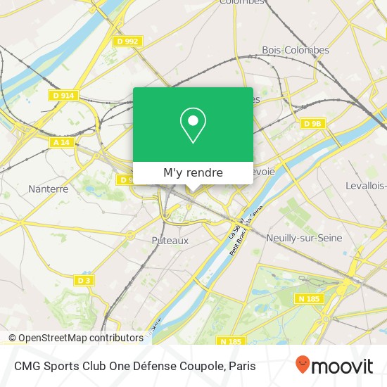 CMG Sports Club One Défense Coupole plan