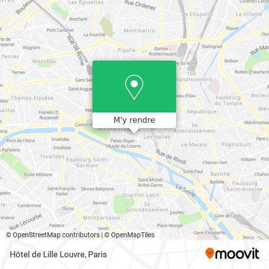 Hôtel de Lille Louvre plan