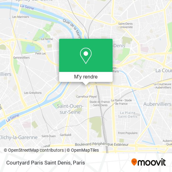 Courtyard Paris Saint Denis plan