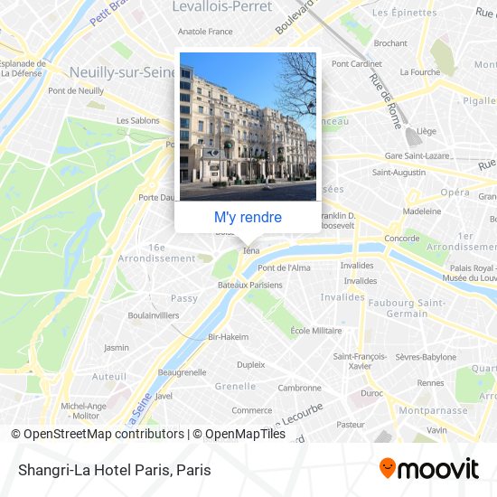 Shangri-La Hotel Paris plan