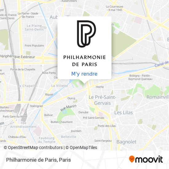 Philharmonie de Paris plan