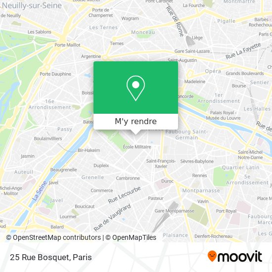 25 Rue Bosquet plan