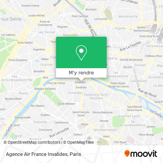 Agence Air France Invalides plan