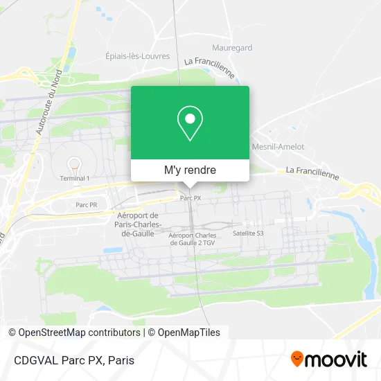 CDGVAL Parc PX plan