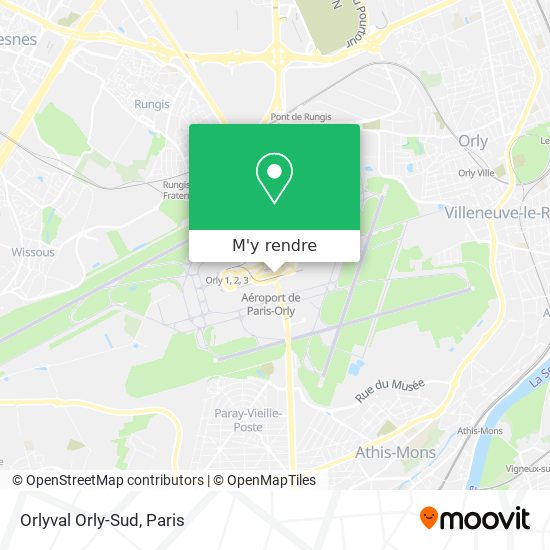 Orlyval Orly-Sud plan