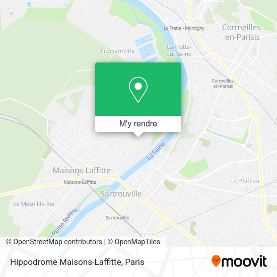 Hippodrome Maisons-Laffitte plan