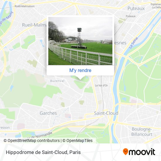 Hippodrome de Saint-Cloud plan