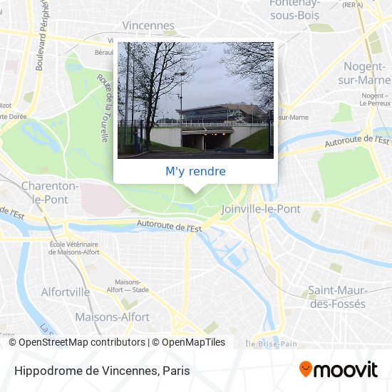 Hippodrome de Vincennes plan