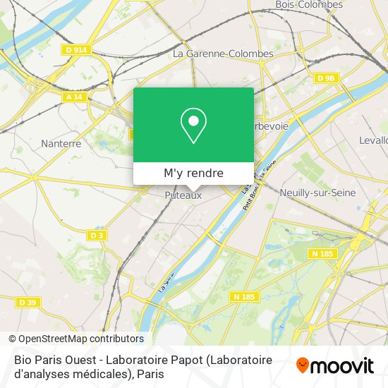 Bio Paris Ouest - Laboratoire Papot (Laboratoire d'analyses médicales) plan