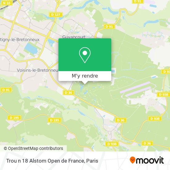 Trou n 18 Alstom Open de France plan