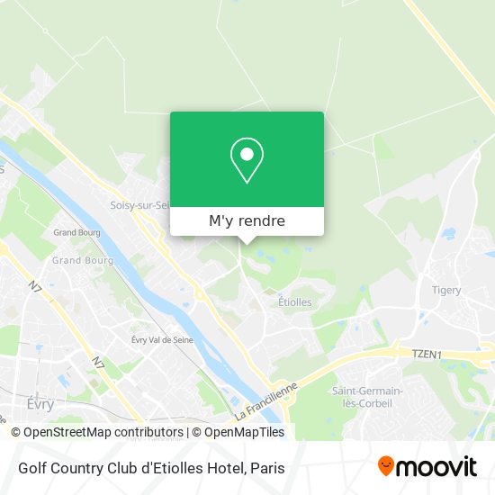 Golf Country Club d'Etiolles Hotel plan