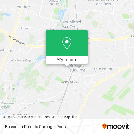 Bassin du Parc du Carouge plan