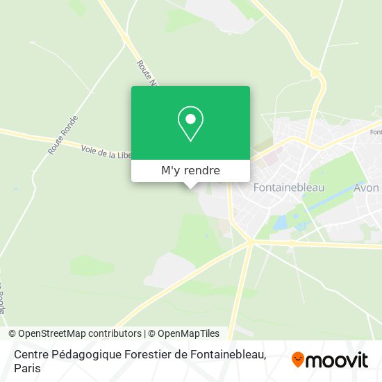 Centre Pédagogique Forestier de Fontainebleau plan