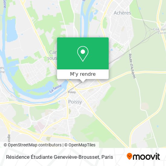 Résidence Étudiante Geneviève-Brousset plan