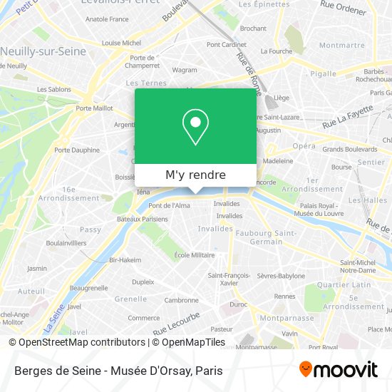 Berges de Seine - Musée D'Orsay plan