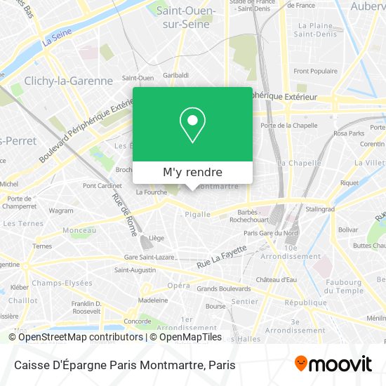 Caisse D'Épargne Paris Montmartre plan