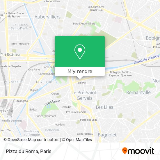 Pizza du Roma plan