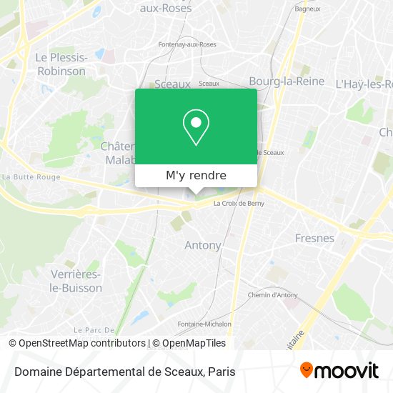 Domaine Départemental de Sceaux plan