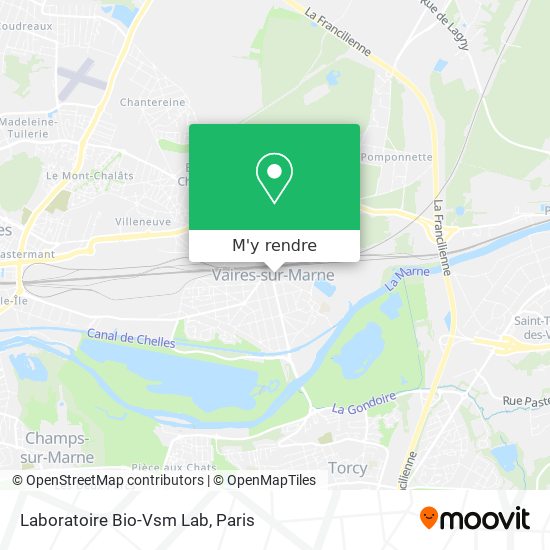 Laboratoire Bio-Vsm Lab plan