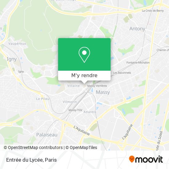 Entrée du Lycée plan
