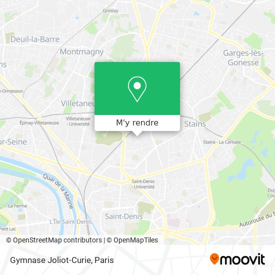 Gymnase Joliot-Curie plan