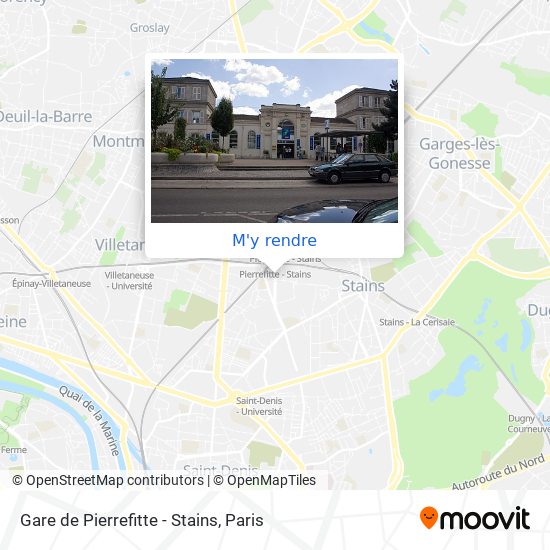 Gare de Pierrefitte - Stains plan
