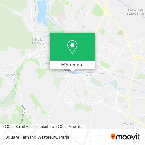 Square Fernand Watteeuw plan