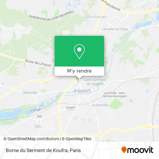 Borne du Serment de Koufra plan