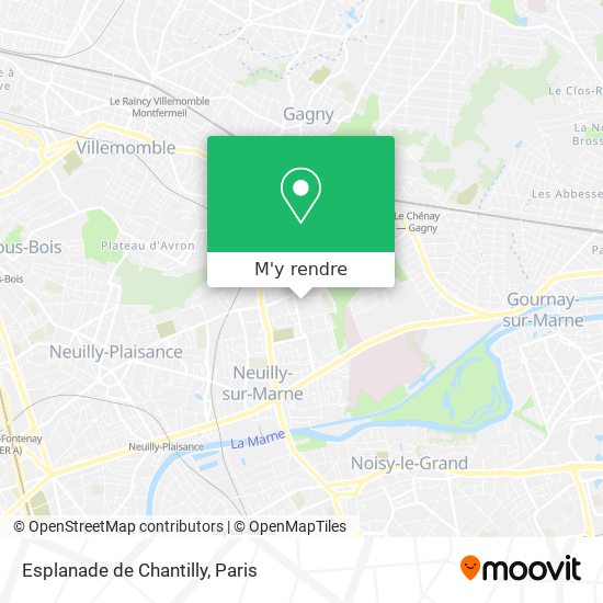 Esplanade de Chantilly plan