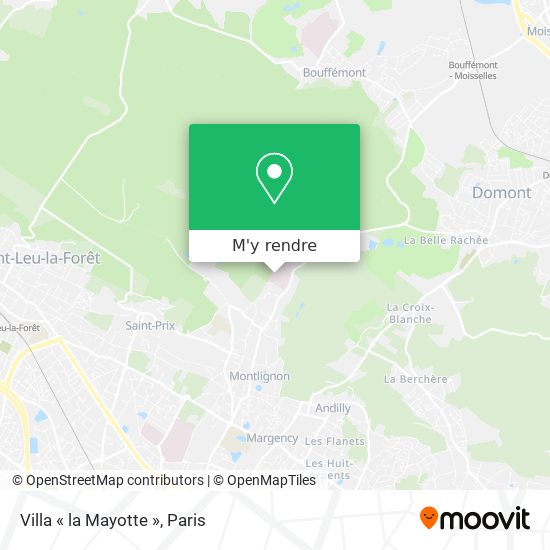 Villa « la Mayotte » plan