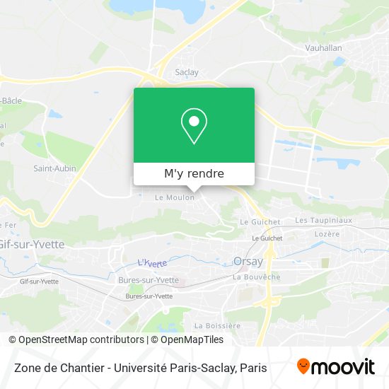 Zone de Chantier - Université Paris-Saclay plan