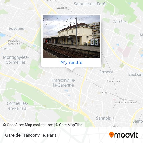 Gare de Franconville plan