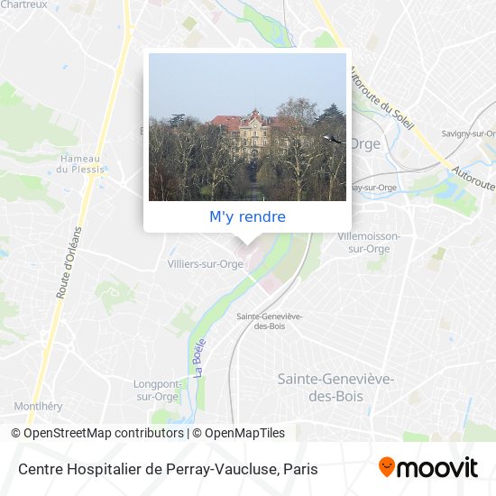 Centre Hospitalier de Perray-Vaucluse plan