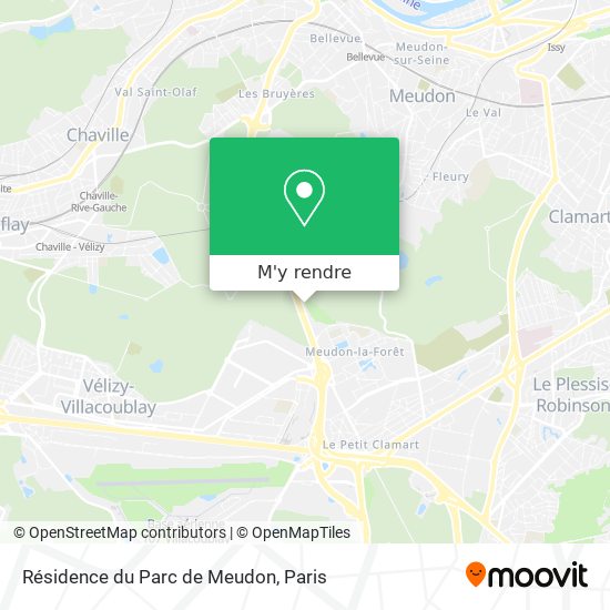 Résidence du Parc de Meudon plan